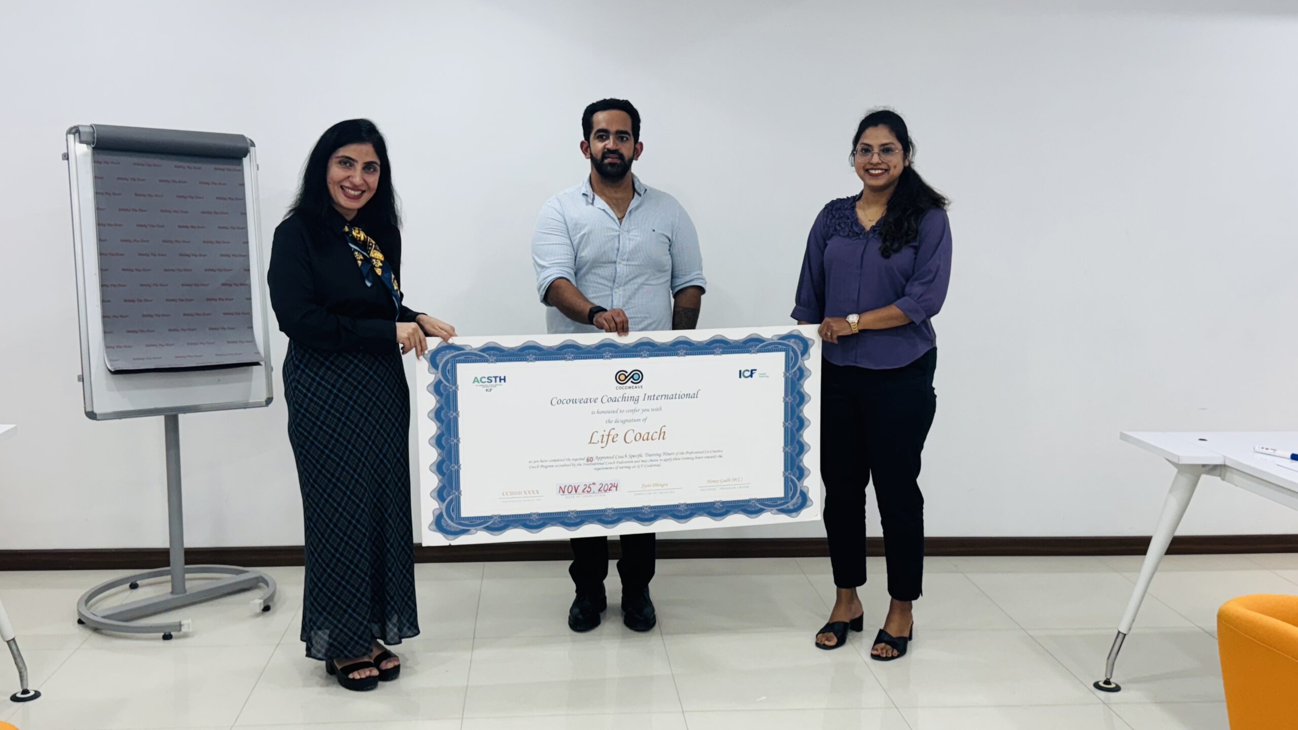 Shalini at Level 2 PCC ICF Coach Training Certification committed to mastering leadership, emotional intelligence, and high-performance coaching