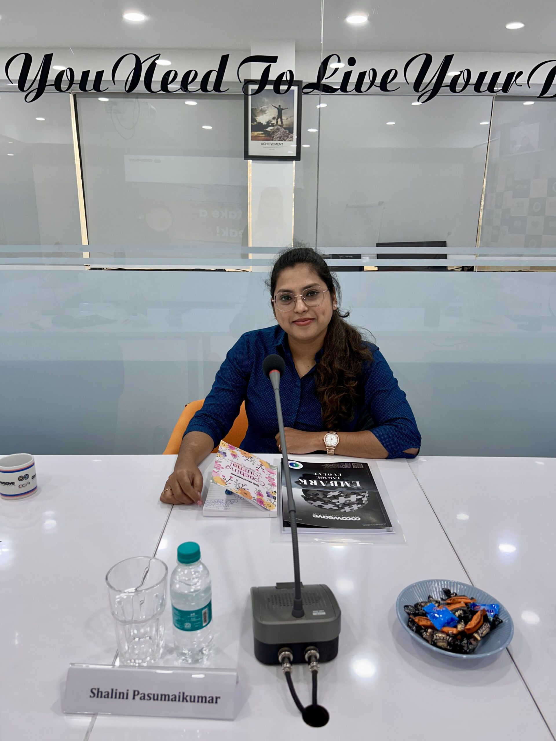 Shalini at a panel Discussion